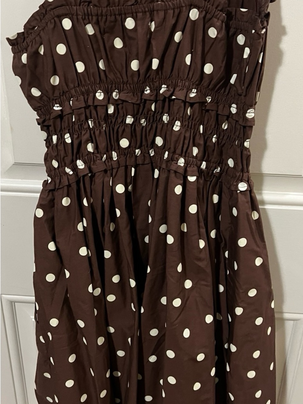 Abercrombie & Fitch Brown Polka Dot Mini Dress - Picture 5 of 5